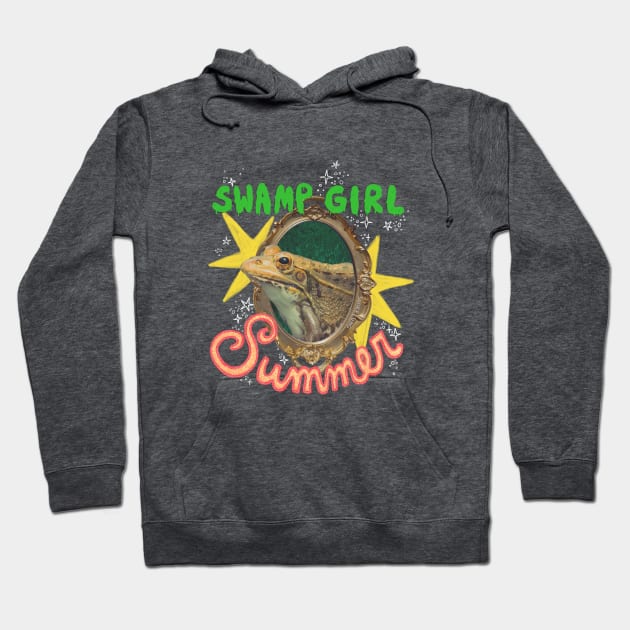 Swamp Girl Summer - Frog Hoodie by snakelung